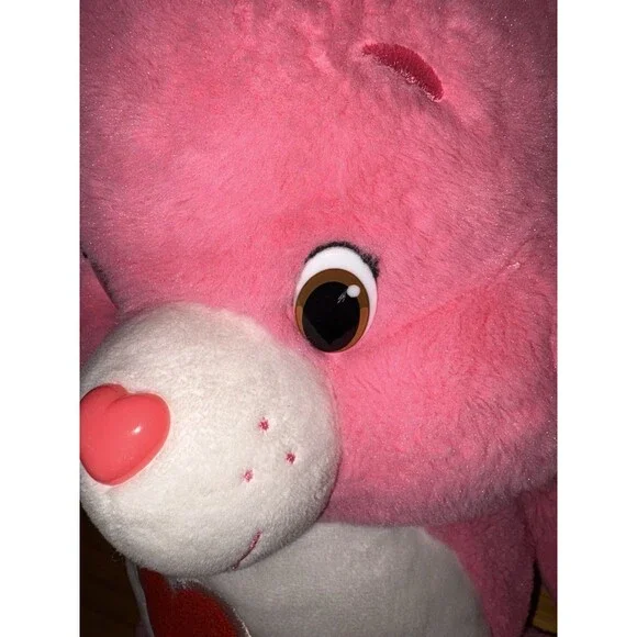 Care Bears Love A Lot Bear 14" Plush Stuffed Animal Toy Double Hearts Pink 2015 - Picture 5 of 9